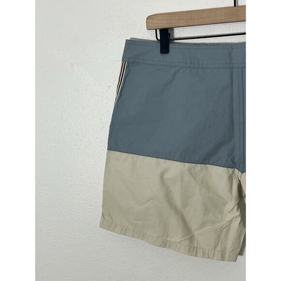 NWT Rhythm Splice Trunk Boardshorts Size 33 Blue - Picture 8 of 11
